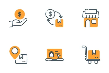 Comércio eletrônico Pacote de Ícones