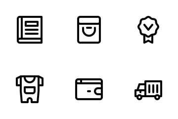 Comércio eletrônico Icon Pack