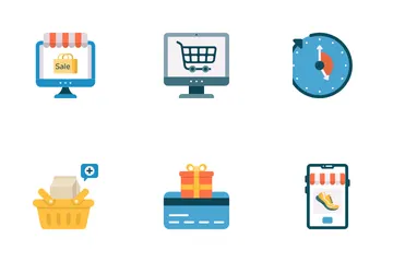 Comércio eletrônico e compras Pacote de Ícones