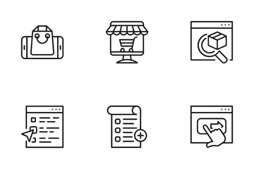Comércio eletrônico Vol3 Pacote de Ícones
