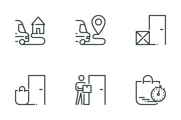 Comercio sin contacto Paquete de Iconos