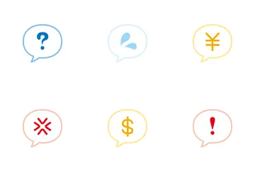 Comic  And Speech Balloons Icon Pack