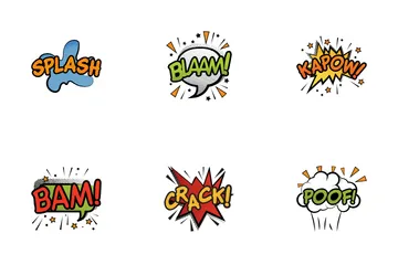 Comic Bubble Speech Icon Pack