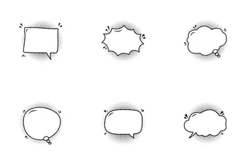 Comic Bubble Speech Icon Pack