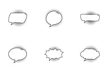 Comic Bubble Speech Icon Pack