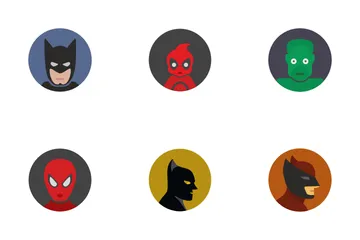 Comics Heroes & Avatars Icon Pack