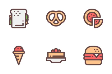 Alimento Paquete de Iconos