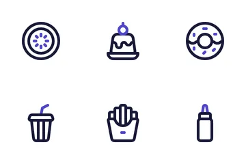 Comida e restaurante Icon Pack