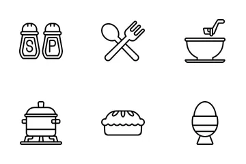 Comida e restaurante Pacote de Ícones