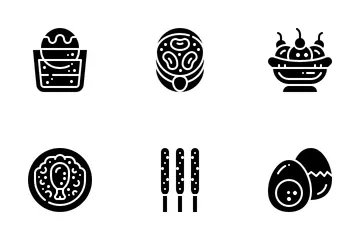 Comida e sobremesa Pacote de Ícones
