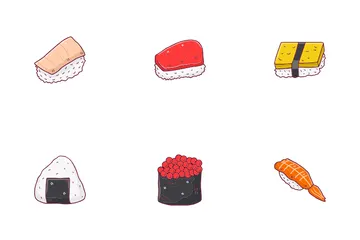 Comida japonesa Paquete de Iconos