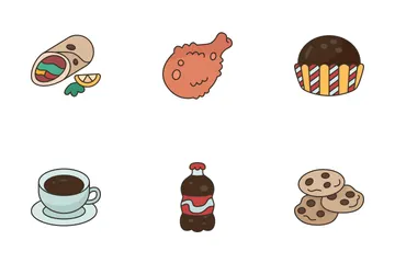 Comida rápida Paquete de Iconos