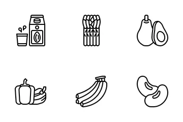 Comida sana Paquete de Iconos