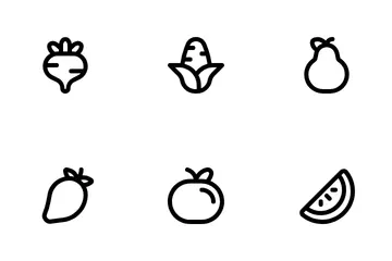Comida sana Paquete de Iconos