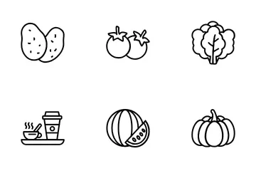 Comida saludable Paquete de Iconos