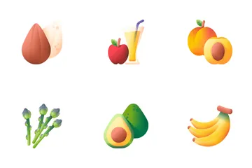 Comida sana Paquete de Iconos