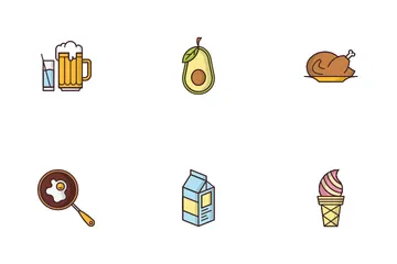 Comida y bebida Paquete de Iconos