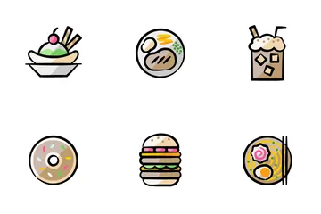 Alimentos y bebidas Paquete de Iconos