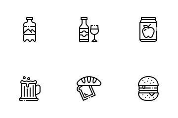 Alimentos y bebidas Icon Pack