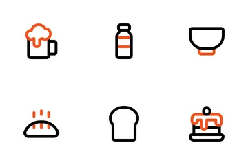 Alimentos e bebidas Pacote de Ícones
