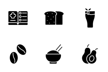 Alimentos e bebidas Pacote de Ícones