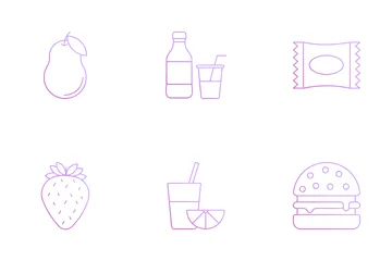 Comidas e bebidas de verão Icon Pack