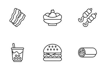 Comidas rápidas Paquete de Iconos