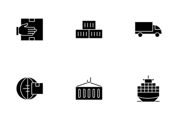 Commerce And Shipment - Glyph Icon Pack