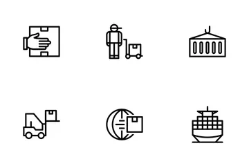 Commerce And Shipment - Outline Icon Pack
