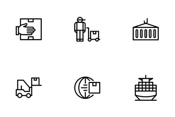 Commerce And Shipment - Outline Icon Pack
