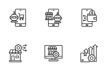 Commerce artificiel Pack d'Icônes