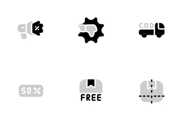 Commerce électronique Icon Pack