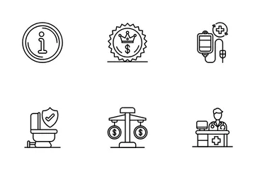 Commerce électronique médical Pack d'Icônes