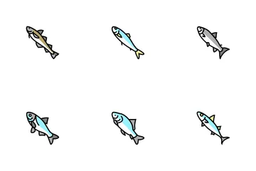 Commercial Fishing Aquaculture Icon Pack