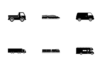 Commercial Land Vehicles Icon Pack