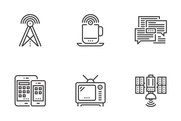  Communication And Connectivity Icon Pack