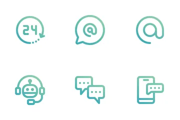 Communication And Contact Us Icon Pack
