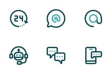 Communication And Contact Us Icon Pack