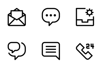 Communication And Messages  Icon Pack