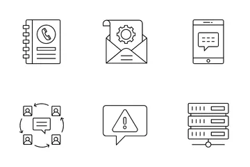 Communication And Networking Icon Pack