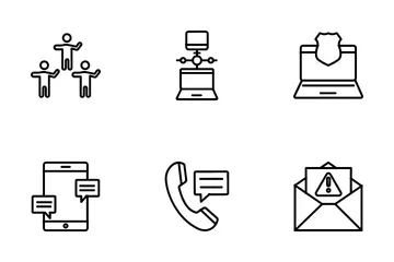 Communication And Networking Icon Pack