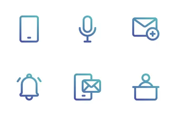 Communication And Smartphone Icon Pack