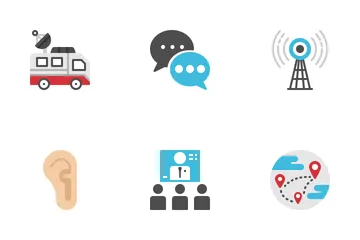 Communication Flat Icon Pack