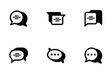 Communication Glyph Icon Pack
