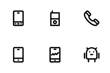 Communication Line Icons Icon Pack