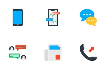 Communication Technology Big Data Icon Pack