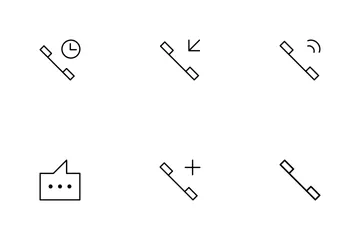 Communication téléphonique Pack d'Icônes
