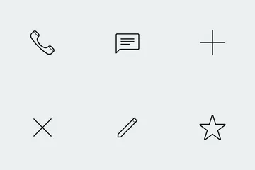 Communication [thin] Icon Pack