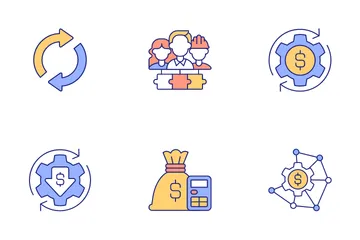 Company Budgeting Icon Pack