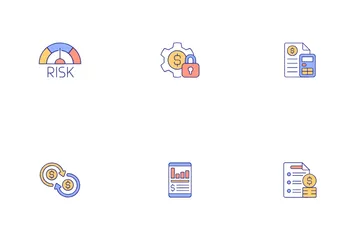 Company Budgeting Icon Pack